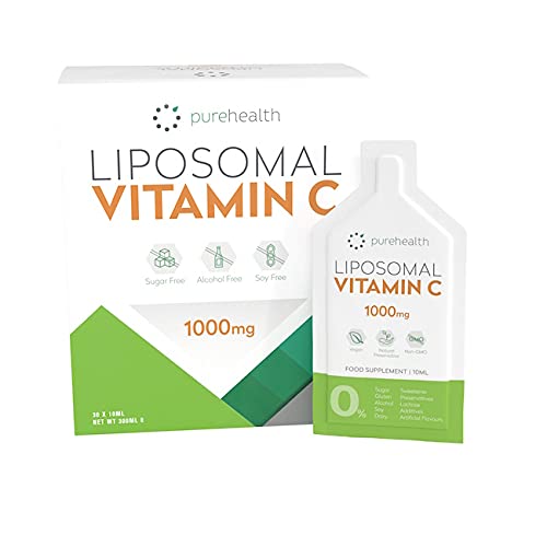 La vitamine C liposomale à haute dose la plus pure et la plus biodisponible du marché 1000 mg 30 sachets quotidiens. Sans édulcorant, sans soja, sans alcool, tous les ingrédients naturels Cover