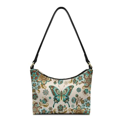 Image of Handbag for Women Leather Underam Shoulder Bag with Zipper Fashion Work Purse Waterproof Travel Wallet