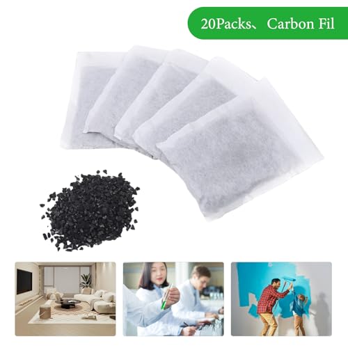 JooWing Activated Charcoal Carbon Filter in 20 Bags Packs For Pure Water Distiller Coconut Shell Replacement Sachets