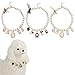 3 Pieces Adjustable Pet Pearl Collar Dog Cat Princess Bow Necklace Cat Jewelry Cute Collar Puppy Accessories
