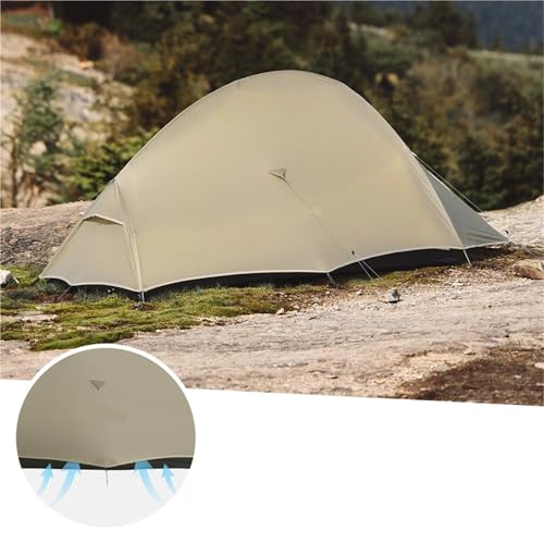 Carpa para 1 persona con nylon impermeable y armado rápido miniatura 2