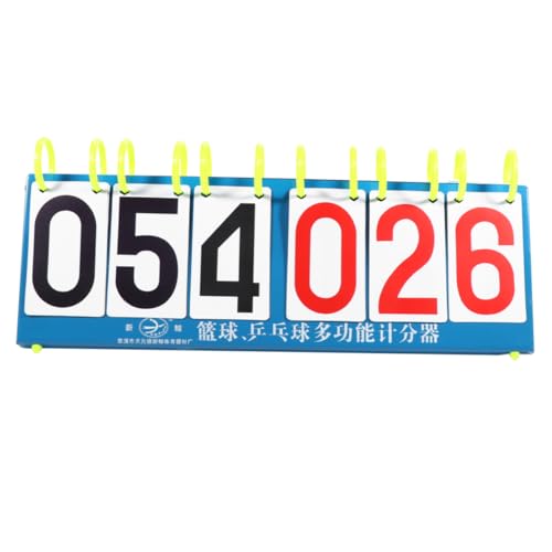 BESPORTBLE 1pc Multi-Functional Scoring Plate Scoreboard for Table Tennis and Basketball Desktop Display Readability and Easy