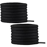 FASTTOTOTA Oval Shoelaces 32 Colors Half Round 1/4' Shoe Laces 4 Different Lengths