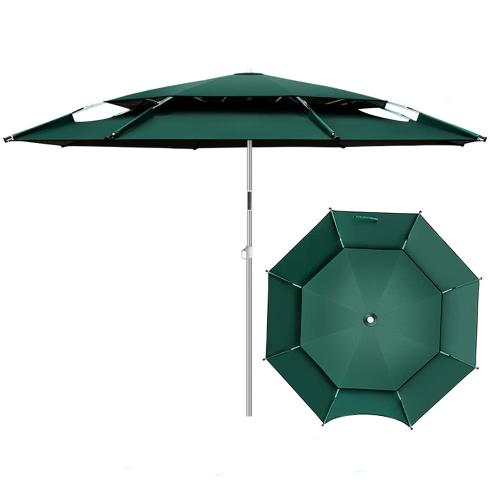 MDDW Outdoor Beach Umbrella, Portable Umbrella, Tilt Pole, Sunshade Sun Umbrella with Sand Anchor, Carry Bag, for Fishing, Garden, Pool, Balcony (Size : 2m)