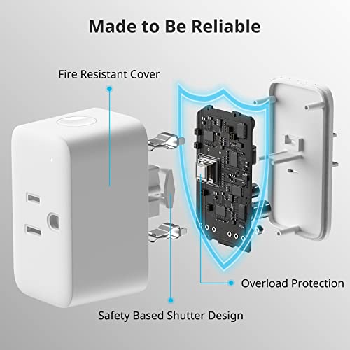 Switchbot W1901400 Smart Plug Mini 15A, Energy Monitor, Smart Home Wifi(2.4Ghz) & Bluetooth Outlet Compatible With Alexa & Google Home, App Remote Control & Timer Function thumb #5