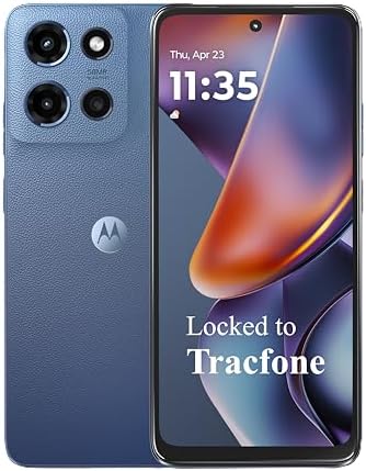 Tracfone Motorola Moto G 2025, 64GB, Saphire Blue - 6.6" 120Hz Di...