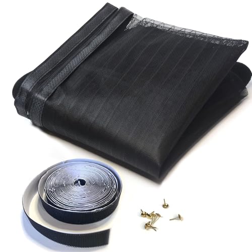 Risareyi Zanzariera Magnetica Finestra 80X120Cm, Nero - Zanzariere Magnetiche Per Porte Finestre Scorrevole Con Calamita Anti Zanzare Insetti, Chiusura Automatica, Con Nastro Adesivo - 6