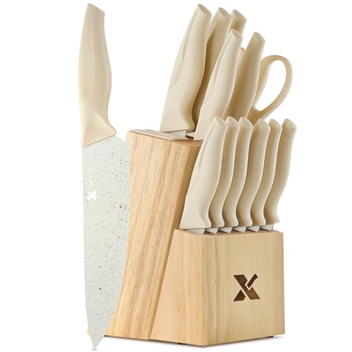 XANAPON 14PCS Knife Set Block