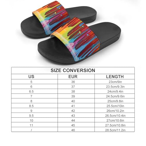 Colorful Paint House Sandals Non-Slip Bathroom Slippers Beach Summer Shoes for Men Women2