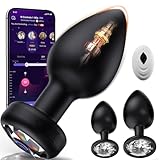 Anal Plug Vibrating Butt Plug, Adult Sex Toys 3PCS Silicone Anal Plugs, Anal Sex Toys with Remote Control 10 Vibrating Vibrator for Men, Anal Toys Adult Sex Toy & Games Prostate Massager