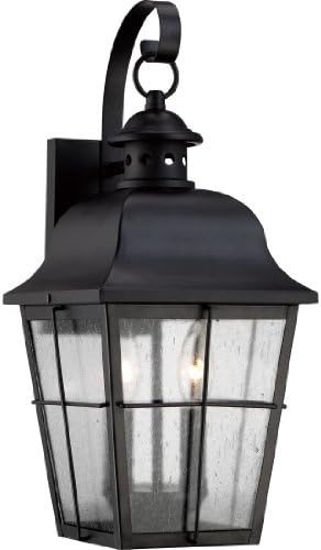 Quoizel Millhouse 2-Light Mystic Black Outdoor Wall Lantern