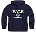 Ivysport Yale University Hooded Sweatshirt, Crest, Navy, Large