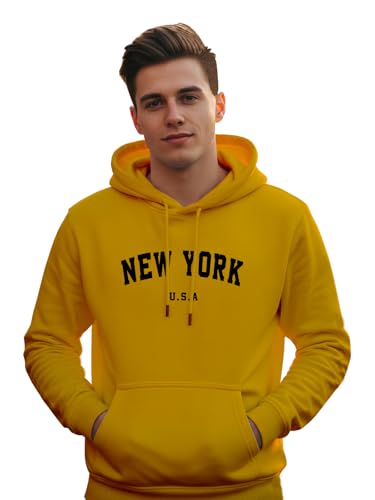 Image of XENOVAURBAN Hoodie for Men /Women | Unisex fit Cotton Fleece Hooded Sweatshirt - NEWYOR1
