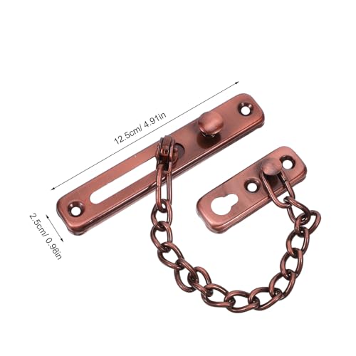 Cadenas de seguridad para puerta (2 uds.), pestillos antirrobo de acero inoxidable para el hogar 3