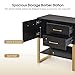 BarberPub Beauty Barber Station, Spa Wall Mount Storage Cabinet, Styling Salon Equipment for Hair Stylist, Bathroom Dresser with Drawers & Shelf 3185 (Black)