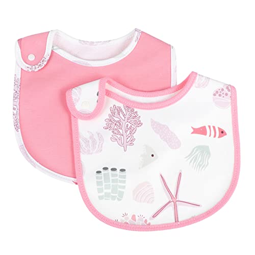 RORPOIR 2stücke Babylätzchen Aus Baumwolle Mit Cartoon-muster Essschürze Für Kinderfütterung Beidseitig Bedruckt Schützt Vor Speichel Und Verschüttetem Geeignet Für Jungen Und