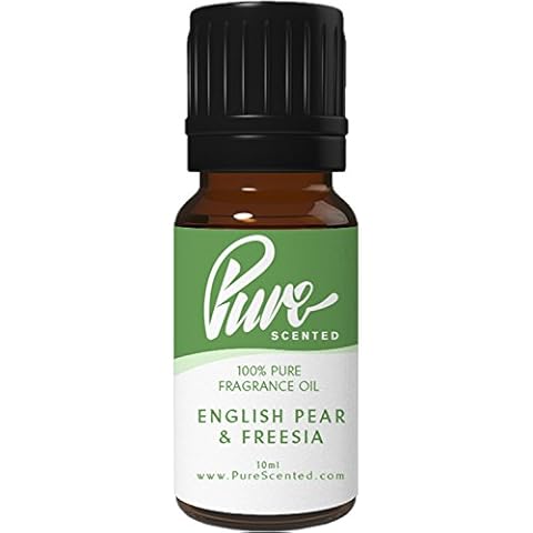 English Pear & Freesia Fragrance Oil - 10ml Suitable for Candles, Soaps, Slime, diffusers, Cosmetics, Wax Melts Cover