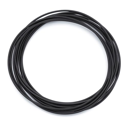 Emerson & Oliver DIA Spring Bracelets, Set of 10 - Matte Black, Large (8.25 in) - Coil Spring Bracelet Set for Women, Tighter Coil, No Arm-Hair Pull, Silent & Lightweight