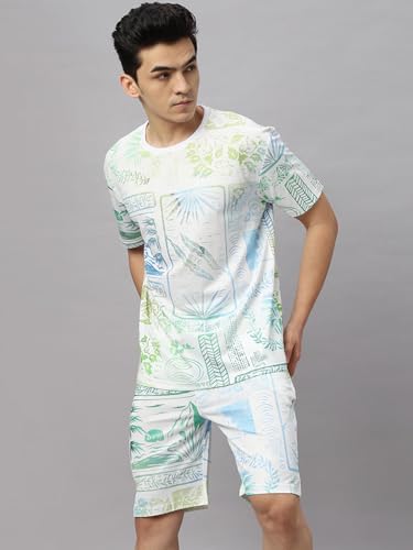 Image of Wear Your Opinion Mens Co ord Set All Over Printed T-Shirt & Short Set