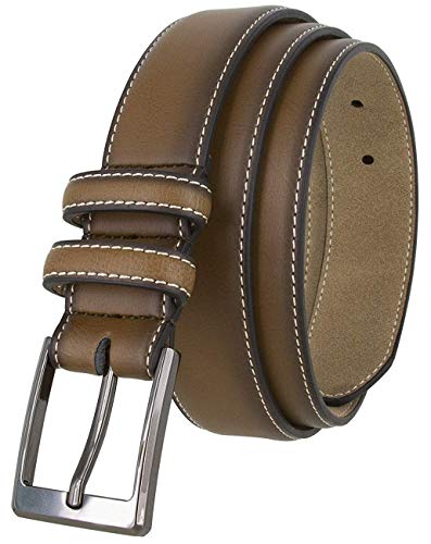 Vermont Men's Jean Casual Leather Brown Belt 1 1/4" Wide3