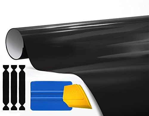 Vinyle wrap film noir brillant Vvivid pour covering thermoformable de carrosserie auto
