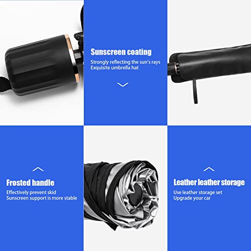 Cueclue 1 Pc Car Sun Shade For Windshield, Uv Protection Dashboard Sunshade, Foldable Reflector Umbrella Sunshade For Cars, Universal For Vehicles Accessories Keeps Vehicle Cool (Large #55" X 31.5") #TOP5