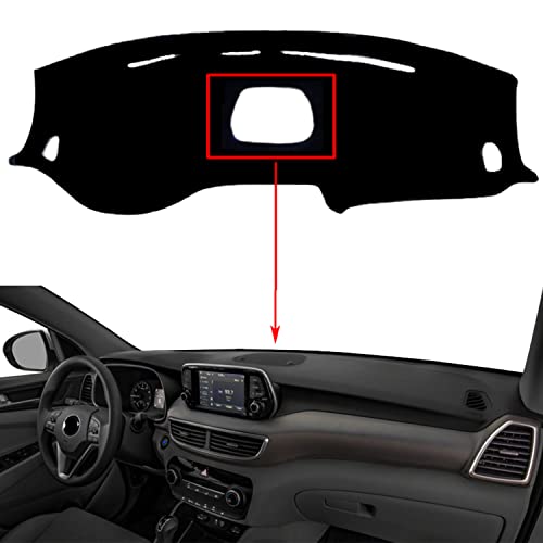 HYZIJIN Car Dashboard Dash Board Cover Mat Carpet Compatible for Hyundai Tucson (with Speaker) 2019 2020 2021 Left Hand Drive
