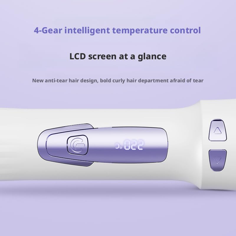Fully Automatic Curling Iron, 4-Speed Intelligent Temperature Control, Electric Rotating Large Wave Long-Lasting Shaping 32mm Large Roller Rotating Curling Iron