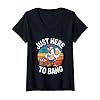 Celebrate in Style: Buy Your Women's Chicken Fireworks 4th of July V-Neck T-Shirt Today – 4th of July Patriotic Party Style
