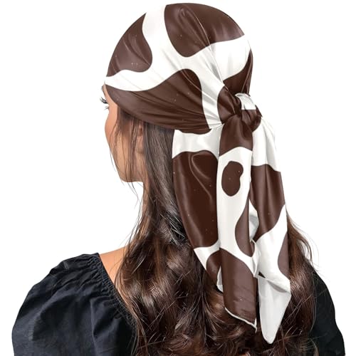 Yuiboo Square silk Head Hair Scarf Scrafs Essentials Winter for Christmas scarf bufandas para mujer para frio