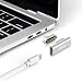 Magnetic USB C Adapter 20Pins Type C Connector, Support USB PD 100W Quick Charge, 10Gbp/s Data Transfer and 4K@60 Hz Video Output Compatible with MacBook Pro/Air and More Type C Devices (Silver)