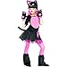 Produktbild Forever Young Mädchen-Kostüm, niedliches Katzen-Kostüm, Halloween-Kostüm, schickes Outfit Gr. 7-8 Jahre, rosa / schwarz
