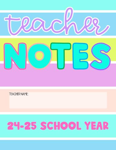 Teacher Notes - 2024-25 Calendar - Gradebook - Parent Communication Log - Meeting Notes - Teacher Planner: Finally a place for ALL of the important ... is your one notebook for on the go meetings!