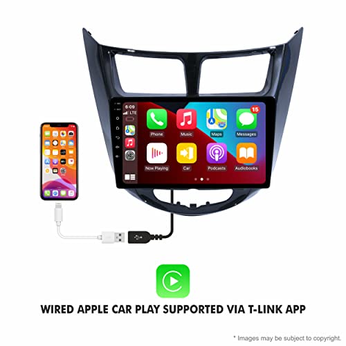 Image of 9 Inches Advanced Car Radio Receiver Android 10 System for Hyundai Verna Fluidic with 2GB /16GB RAM & ROM, Gorilla Glass /Full HD Display /WiFi /GPS /SWC and HD Parking Camera /CP