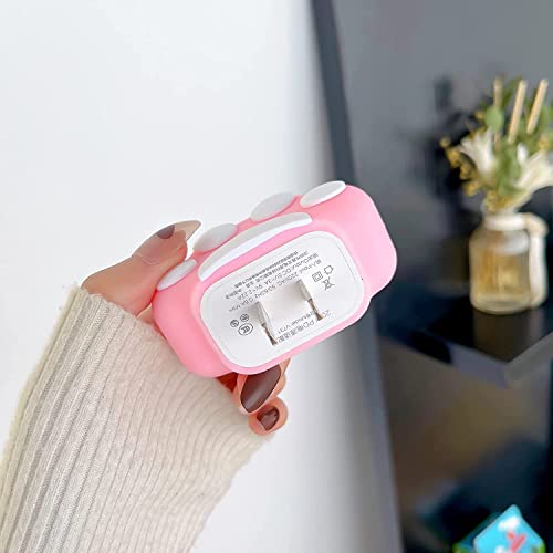 Image of Cartoon 3D Design Protective Case for 18W 20W iPhone 14 13 12 11 Pro Max Fast Charging Cable Adapter Charger, Cute Cartoon Lightning Data Cable Case for iPhone Charger (CAT Claw)
