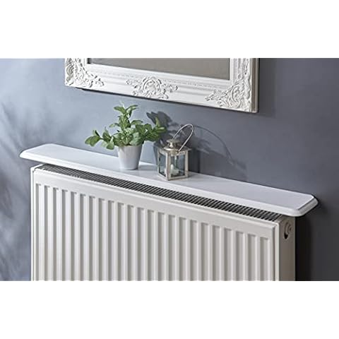 36" Inch Radiator Shelf- Available in Mahogany, Oak & White (White) Cover