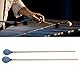 1 Paar Marimbaschlägel mit Mittelhartem Garnkopf und Ahorngriffen Percussion-Vibrophonschlägel Yarn Drum Sticks MQ‑06(Blau)