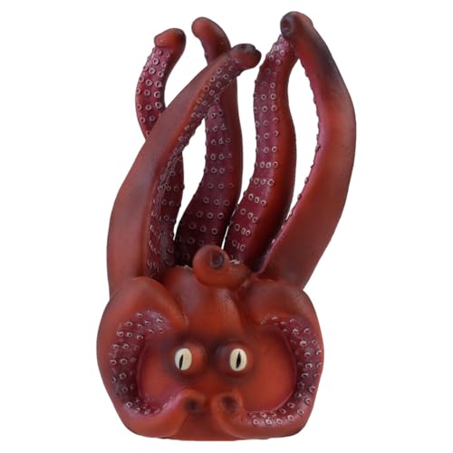 Marioneta de pulpo con boca móvil y diseño realista ideal para actividades de aprendizaje