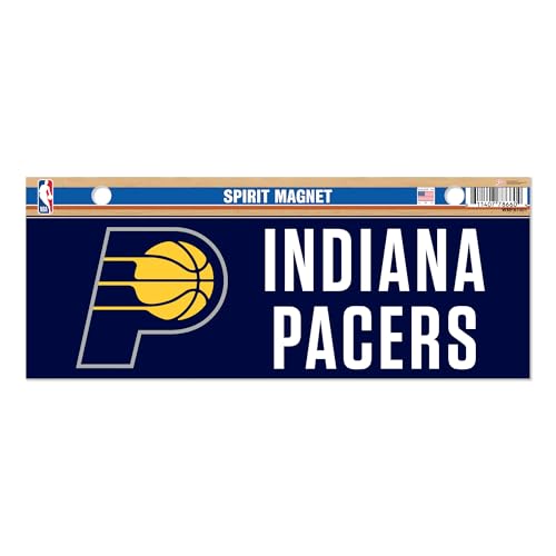 Rico Industries NBA Basketball Indiana Pacers 4 x 10 Team Spirit Magnet - Car, Home Décor - Refridgerator, Office, Kitchen