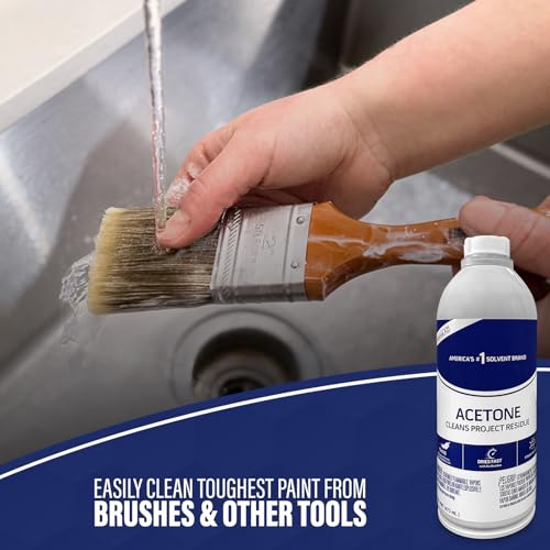 Acetone Pure for Cleaning - Centaurus AZ 100% Pure Acetone – 16Oz - Commercial Acetone - Acetone for Paint Thinning and Degreasing Tools