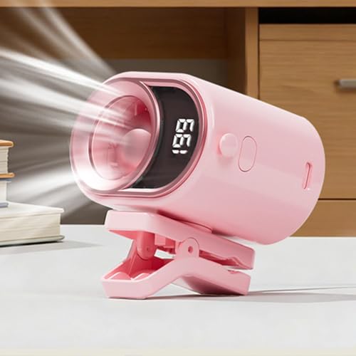 Ventilador de pinza para cochecito con batería y pantalla digital 4