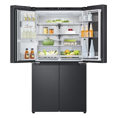 LG GMG960EVEE, Classe E 638L, Réfrigérateur Côté à Côté avec InstaView, Total No Frost, Distributeur de Glace, Glace et Eau avec UVnano, Connexion Eau Fixe, Refroidissement de Porte, WiFi, Essence