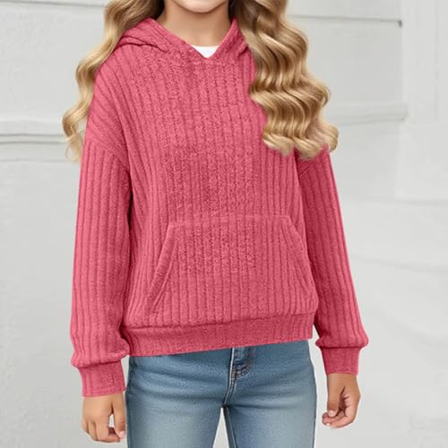 Cute Hoodies for Teen Girls Trendy Preppy Hooded Sweatshirts Oversized Long Sleeve Pullover Sweater3