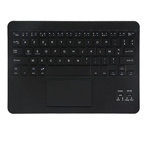 CoastaCloud Clavier AZERTY Bluetooth 3.0 avec Touchpad Tactile, Tablette Clavier Bluetooth pour Tout système Windows Android OS Bluetooth Devices, fonctionner avec Tablette Ordinateur PC Smartphone