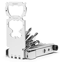 RICHARTZ BIKETOOL 32+ | Multitool Fahrrad aus Edelstahl | 32-in-1 Fahrrad Werkzeugset mit Kettennieter | Reifenheber & Co. | Kompaktes Multitool Designed in Deutschland | Bike Tool