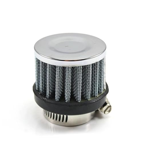 Filtre à air universel 25mm argent pour ventilation du carter de moto et voiture