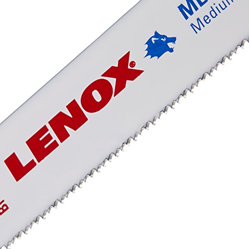 LENOX Tools Metal Cutting Reciprocating Saw Blade with Power Blast Technology, Bi-Metal, 8-inch, 18 TPI, 25/PK, Model:20487B818R