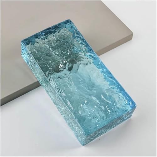 Brique de verre transparent pour cloison lumineuse de centre commercial - 3