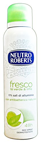 Neutro Roberts Fresco Deodorante Spray, Tè Verde e...
