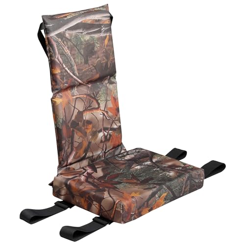 yoopin Tree Stand Seat Replacement Unit, Adjustable Camouflage Stump Replacement Seat for Climbing Deer Tree Stand, Hunting Climbing Tree Stand Seat.